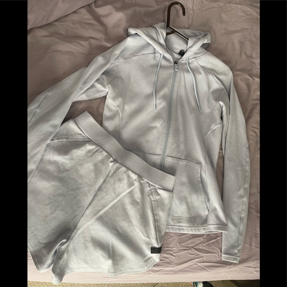 Alphalete Identity short and zip up set